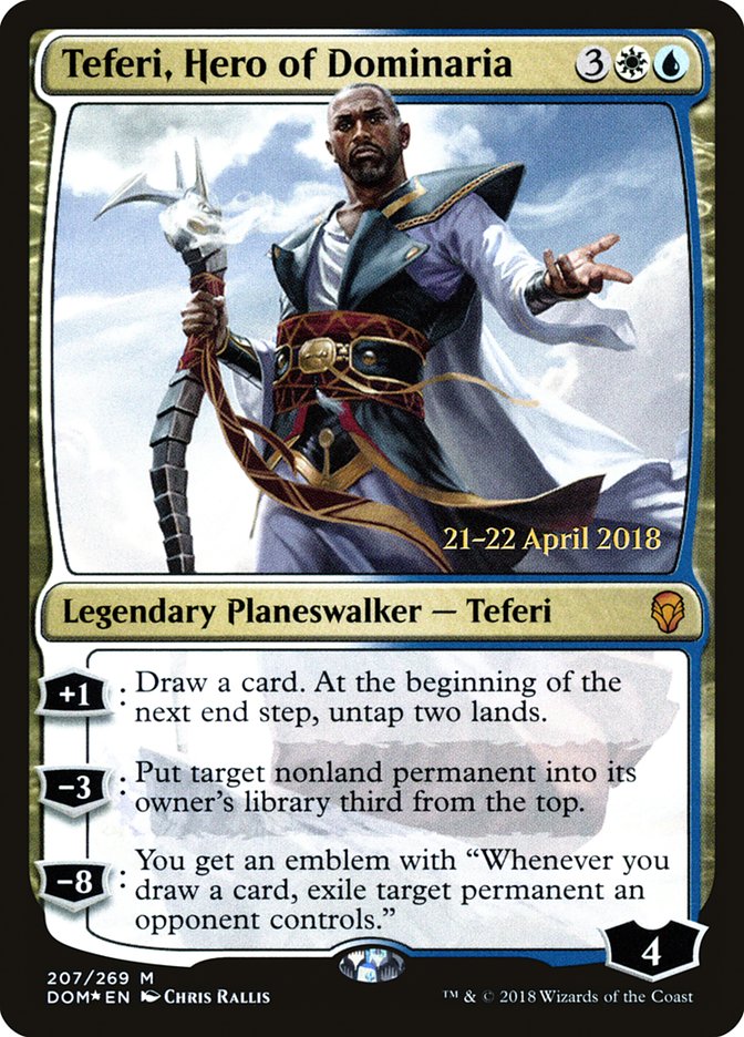 Teferi, Hero of Dominaria [Dominaria Prerelease Promos] | Chromatic Games