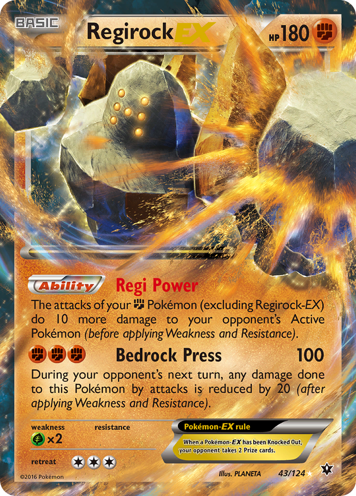 Regirock EX [Fates Collide] | Chromatic Games