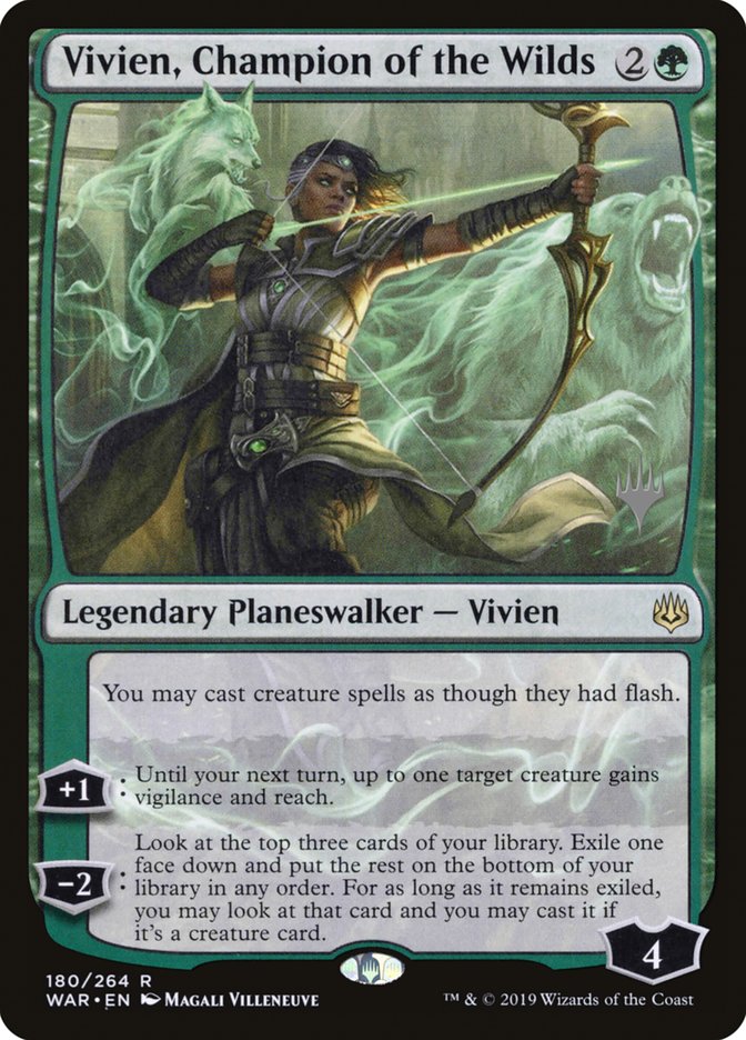 Vivien, Champion of the Wilds (Promo Pack) [War of the Spark Promos] | Chromatic Games