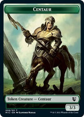 Centaur // Wolf Double-Sided Token [Innistrad: Midnight Hunt Commander Tokens] | Chromatic Games