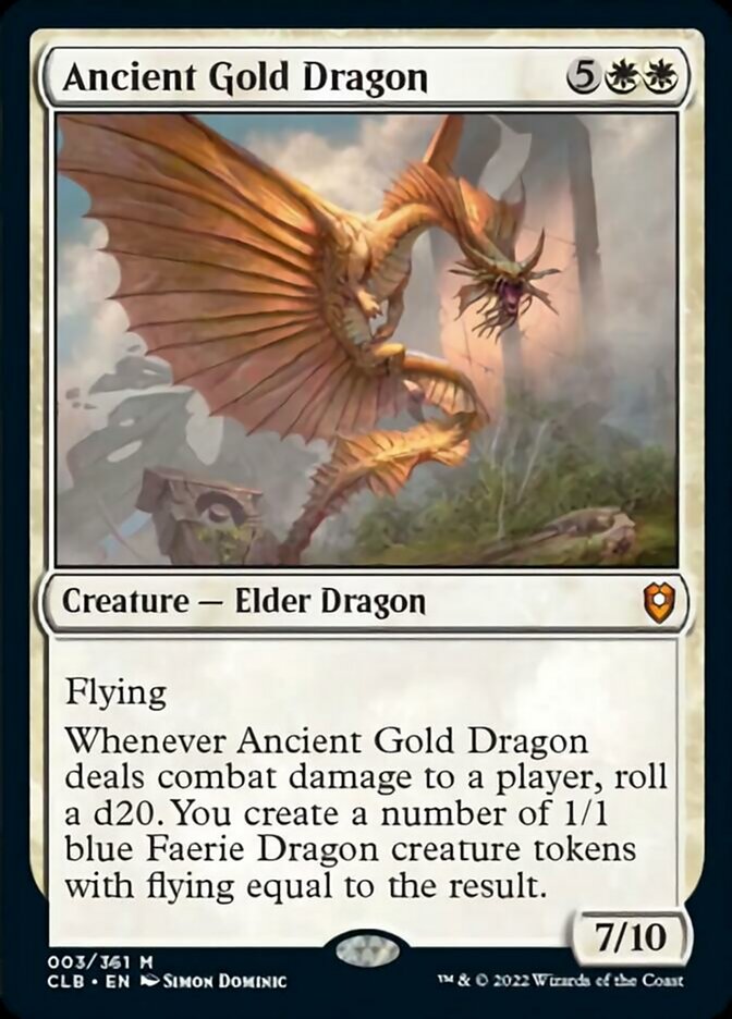 Ancient Gold Dragon [Commander Legends: Battle for Baldur's Gate] | Chromatic Games