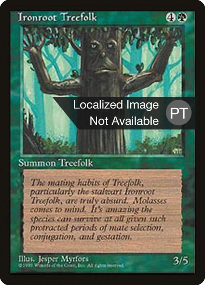 Ironroot Treefolk [Fourth Edition (Foreign Black Border)] | Chromatic Games