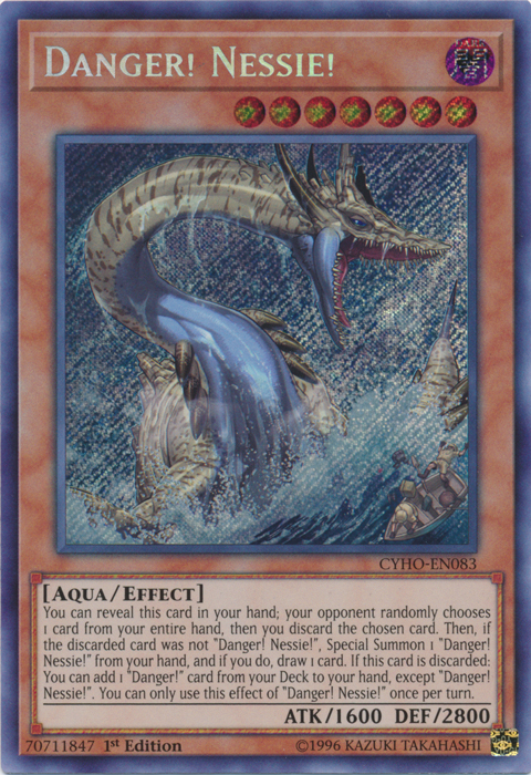 Danger! Nessie! [CYHO-EN083] Secret Rare | Chromatic Games