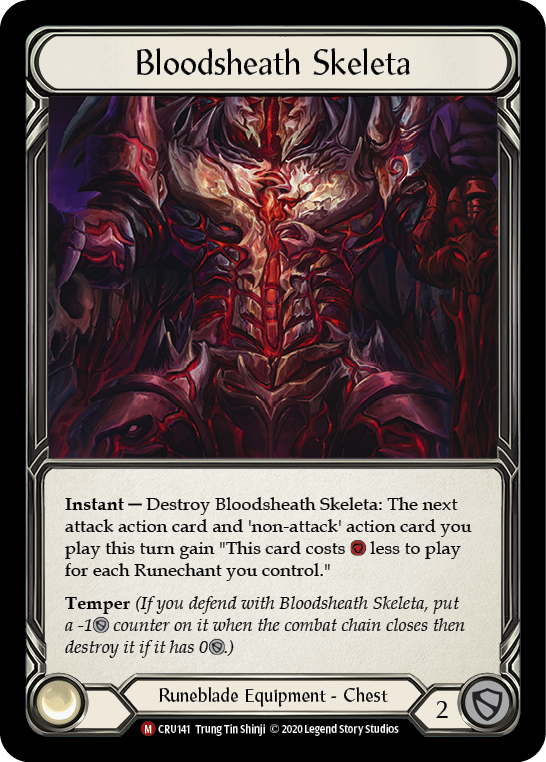 Bloodsheath Skeleta [CRU141] (Crucible of War)  1st Edition Cold Foil | Chromatic Games