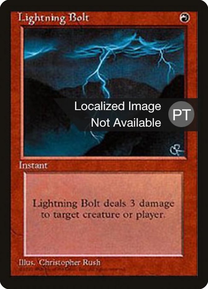 Lightning Bolt [Fourth Edition (Foreign Black Border)] | Chromatic Games