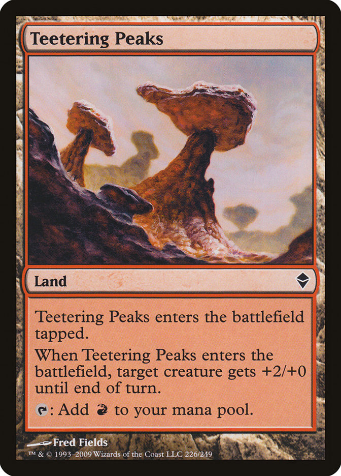 Teetering Peaks [Zendikar] | Chromatic Games