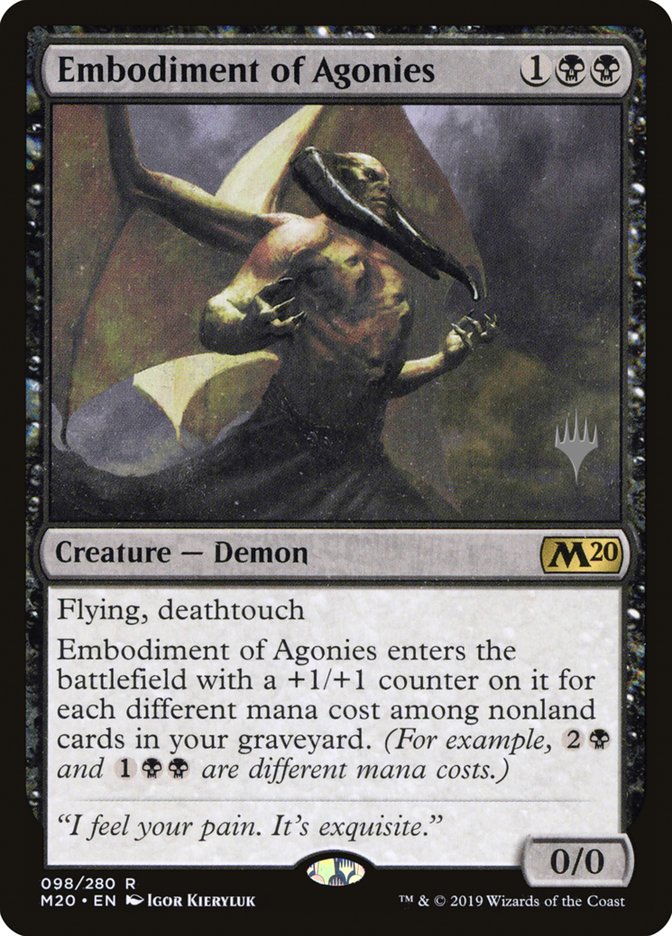 Embodiment of Agonies (Promo Pack) [Core Set 2020 Promos] | Chromatic Games