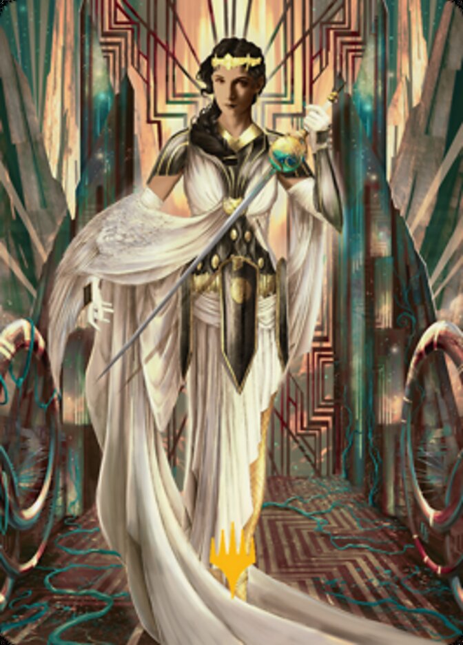 Elspeth Resplendent 2 Art Card (Gold-Stamped Signature) [Streets of New Capenna Art Series] | Chromatic Games