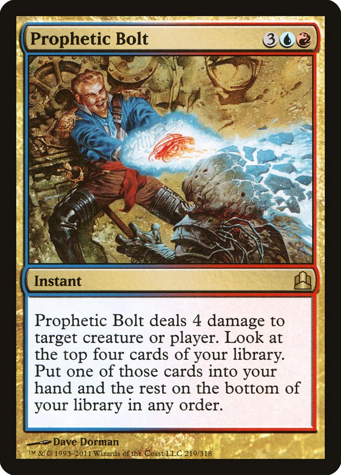 Prophetic Bolt [Commander 2011] | Chromatic Games