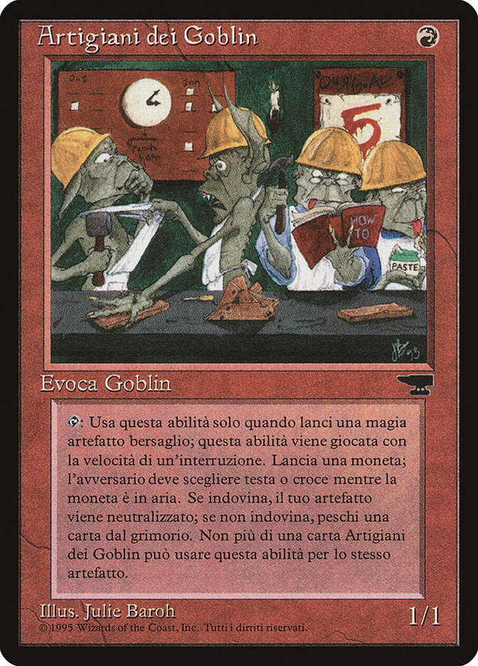 Goblin Artisans (Italian) - "Artigiani dei Goblin" [Rinascimento] | Chromatic Games