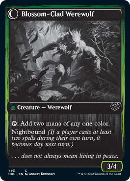 Weaver of Blossoms // Blossom-Clad Werewolf [Innistrad: Double Feature] | Chromatic Games