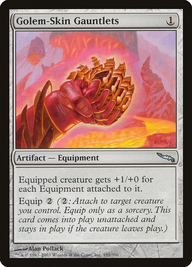 Golem-Skin Gauntlets [Mirrodin] | Chromatic Games