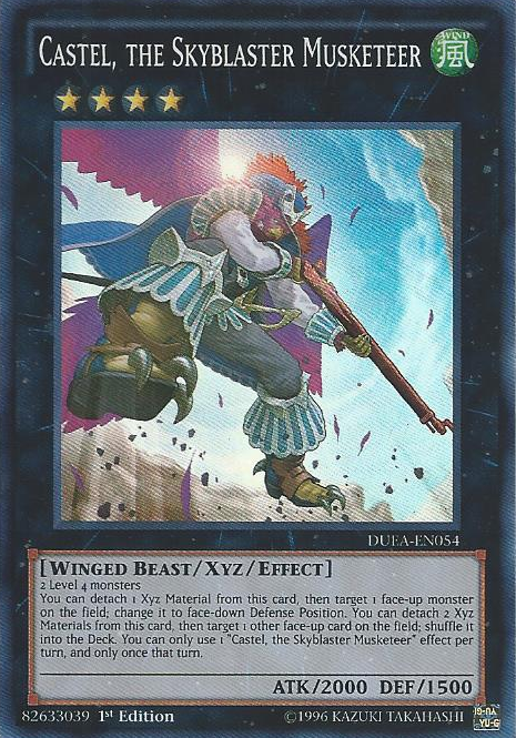 Castel, the Skyblaster Musketeer [DUEA-EN054] Super Rare | Chromatic Games