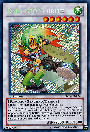 Daigusto Sphreez [HA06-EN024] Secret Rare | Chromatic Games