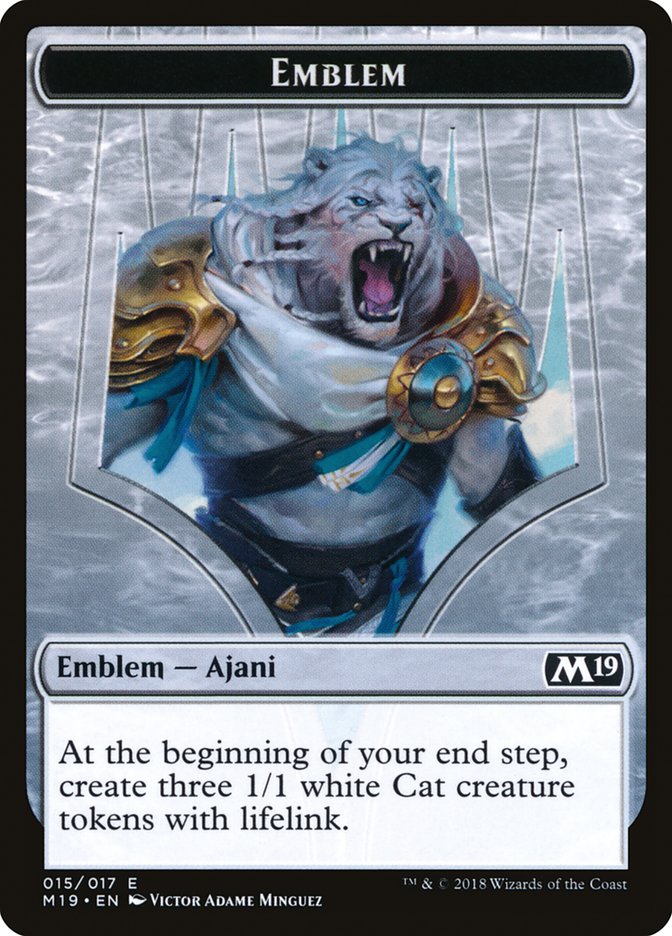 Ajani, Adversary of Tyrants Emblem [Core Set 2019 Tokens] | Chromatic Games