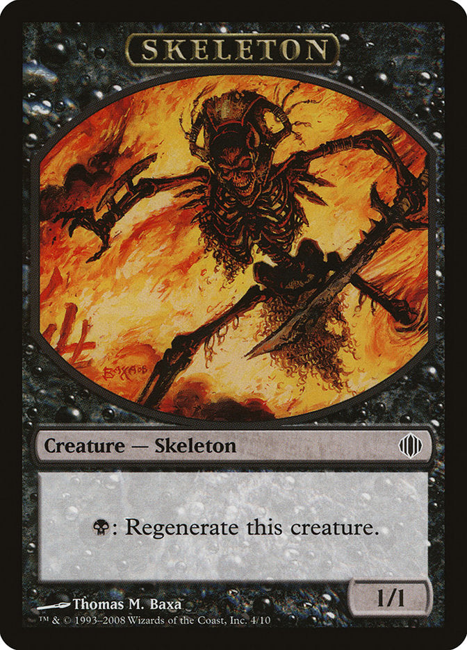 Skeleton Token [Shards of Alara Tokens] | Chromatic Games