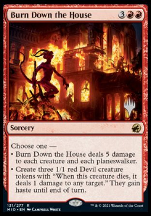 Burn Down the House (Promo Pack) [Innistrad: Midnight Hunt Promos] | Chromatic Games