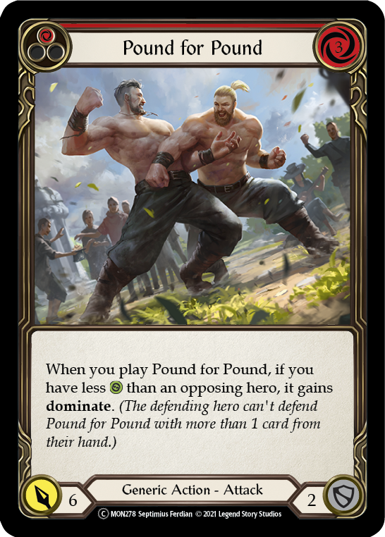 Pound for Pound (Red) [U-MON278] (Monarch Unlimited)  Unlimited Normal | Chromatic Games