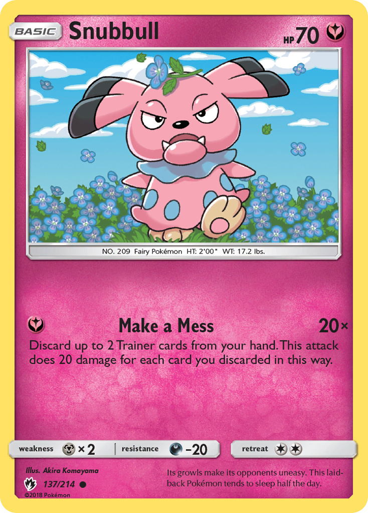 Snubbull (137/214) [Sun & Moon: Lost Thunder] | Chromatic Games