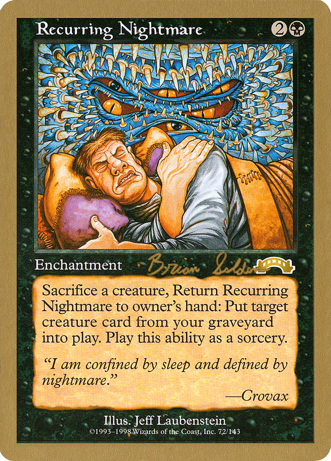 Recurring Nightmare (Brian Selden) [World Championship Decks 1998] | Chromatic Games