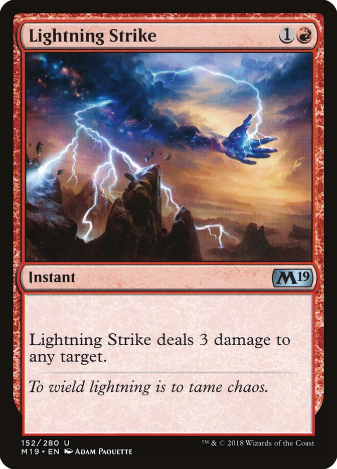 Lightning Strike [Core Set 2019] | Chromatic Games