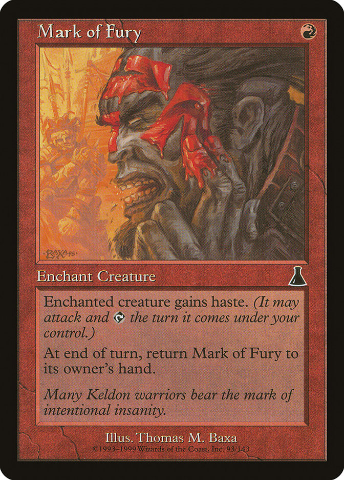 Mark of Fury [Urza's Destiny] | Chromatic Games