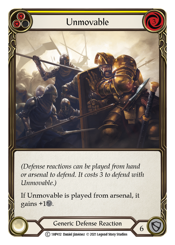 Unmovable (Yellow) [1HP412] (History Pack 1) | Chromatic Games