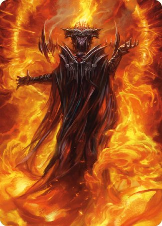 Sauron, the Dark Lord Art Card [The Lord of the Rings: Tales of Middle-earth Art Series] | Chromatic Games