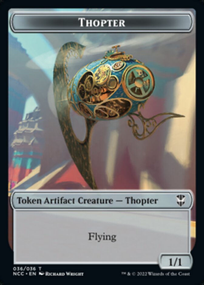 Thopter // Treasure (013) Double-Sided Token [Streets of New Capenna Commander Tokens] | Chromatic Games