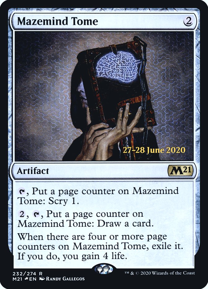 Mazemind Tome [Core Set 2021 Prerelease Promos] | Chromatic Games