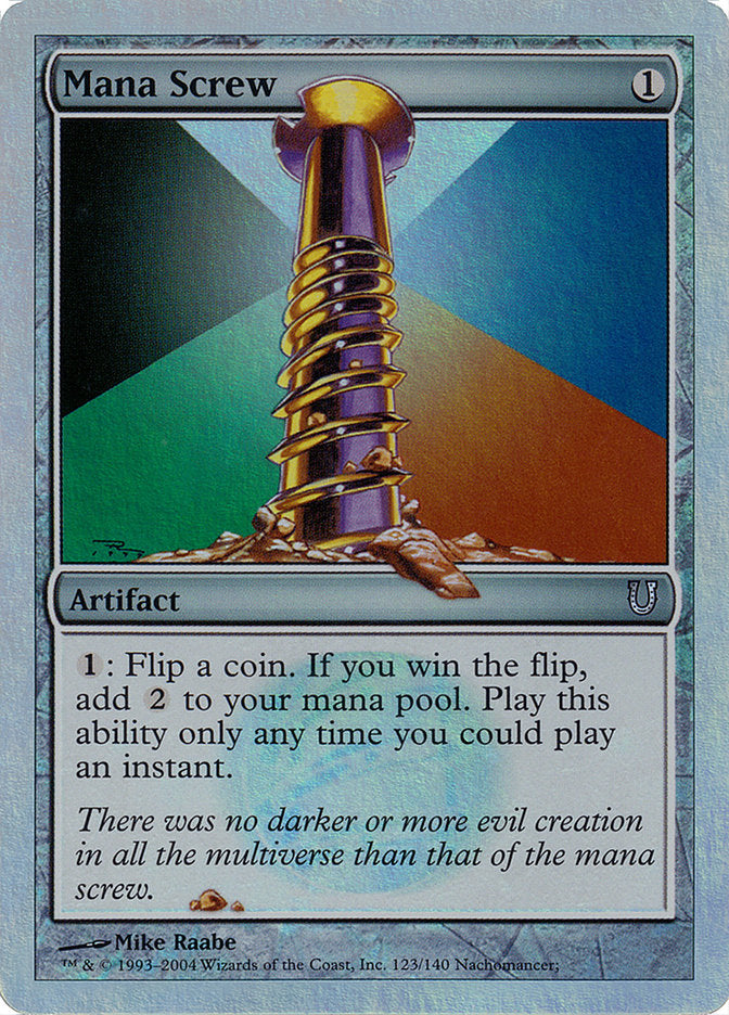 Mana Screw (Alternate Foil) [Unhinged] | Chromatic Games