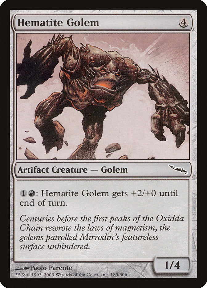 Hematite Golem [Mirrodin] | Chromatic Games