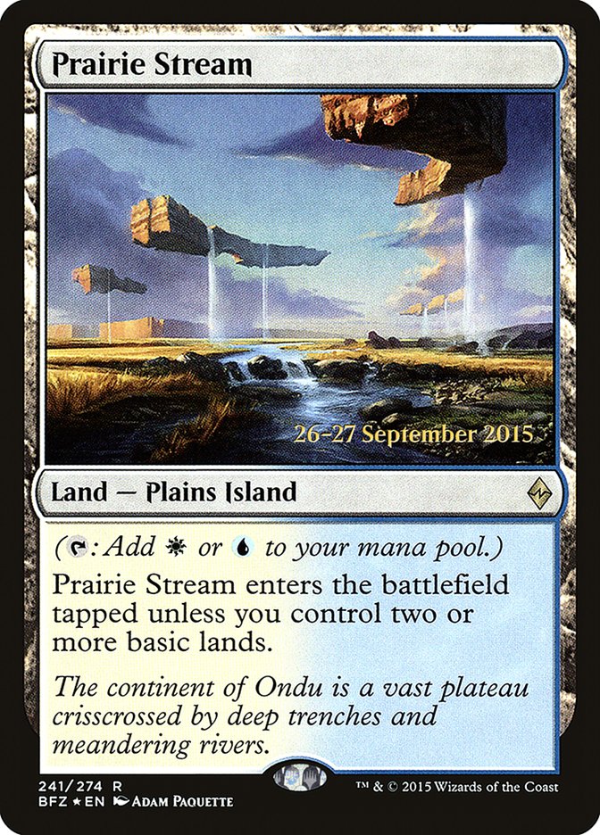 Prairie Stream [Battle for Zendikar Prerelease Promos] | Chromatic Games