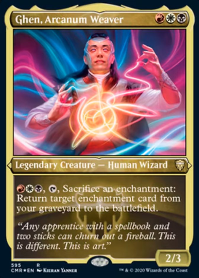 Ghen, Arcanum Weaver (Etched) [Commander Legends] | Chromatic Games