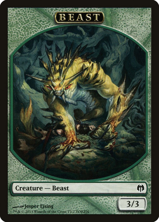 Beast Token [Duel Decks: Heroes vs. Monsters Tokens] | Chromatic Games