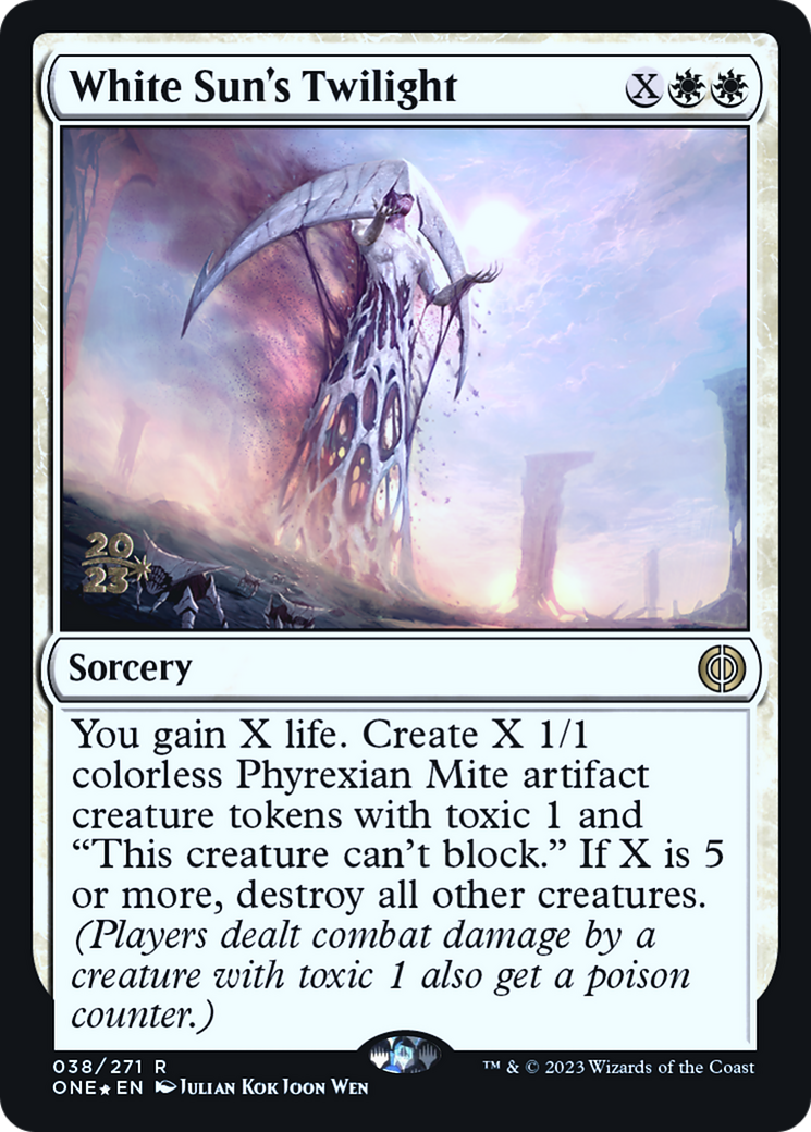 White Sun's Twilight [Phyrexia: All Will Be One Prerelease Promos] | Chromatic Games