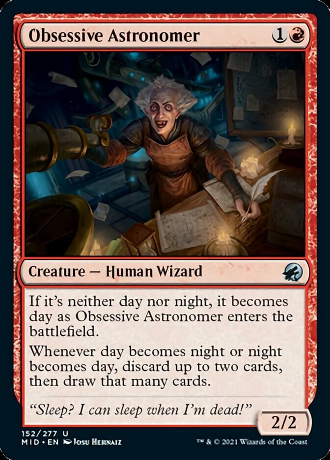 Obsessive Astronomer [Innistrad: Midnight Hunt] | Chromatic Games