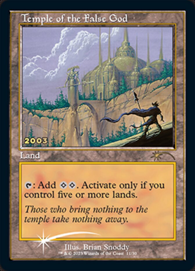 Temple of the False God [30th Anniversary Promos] | Chromatic Games
