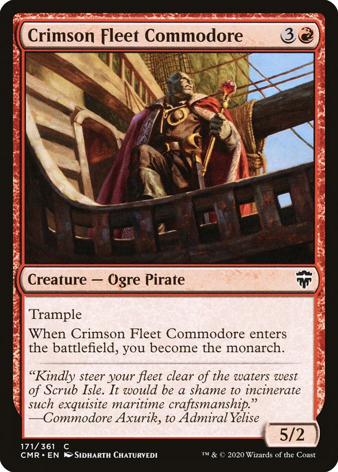 Crimson Fleet Commodore [Commander Legends] | Chromatic Games