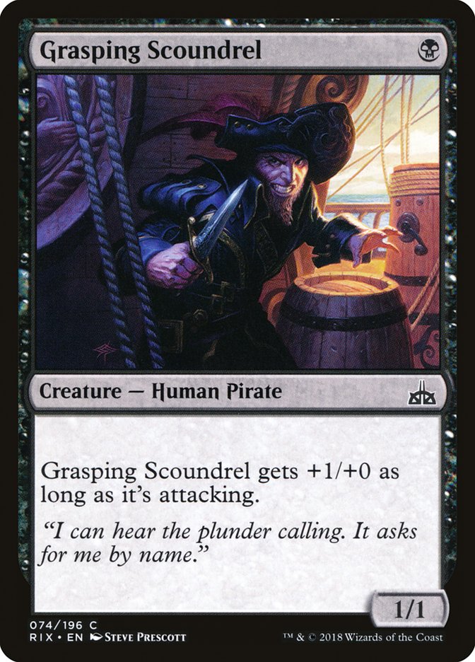 Grasping Scoundrel [Rivals of Ixalan] | Chromatic Games