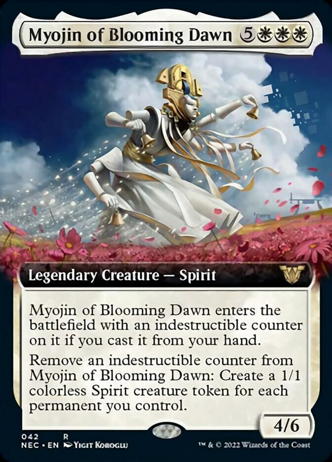 Myojin of Blooming Dawn (Extended Art) [Kamigawa: Neon Dynasty Commander] | Chromatic Games