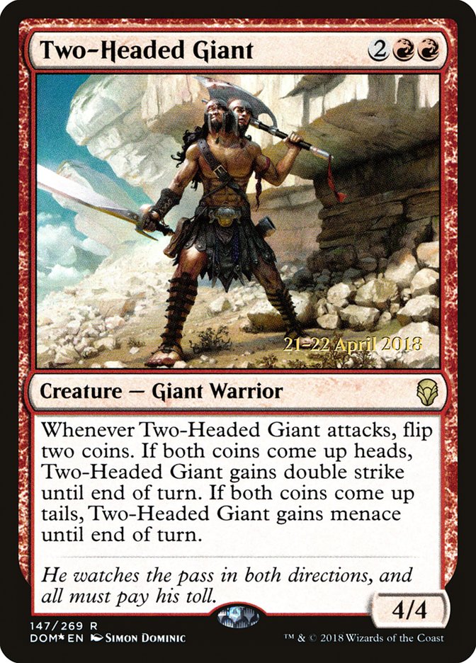 Two-Headed Giant [Dominaria Prerelease Promos] | Chromatic Games