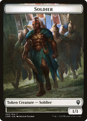 Rock // Soldier Double-Sided Token [Commander Legends Tokens] | Chromatic Games