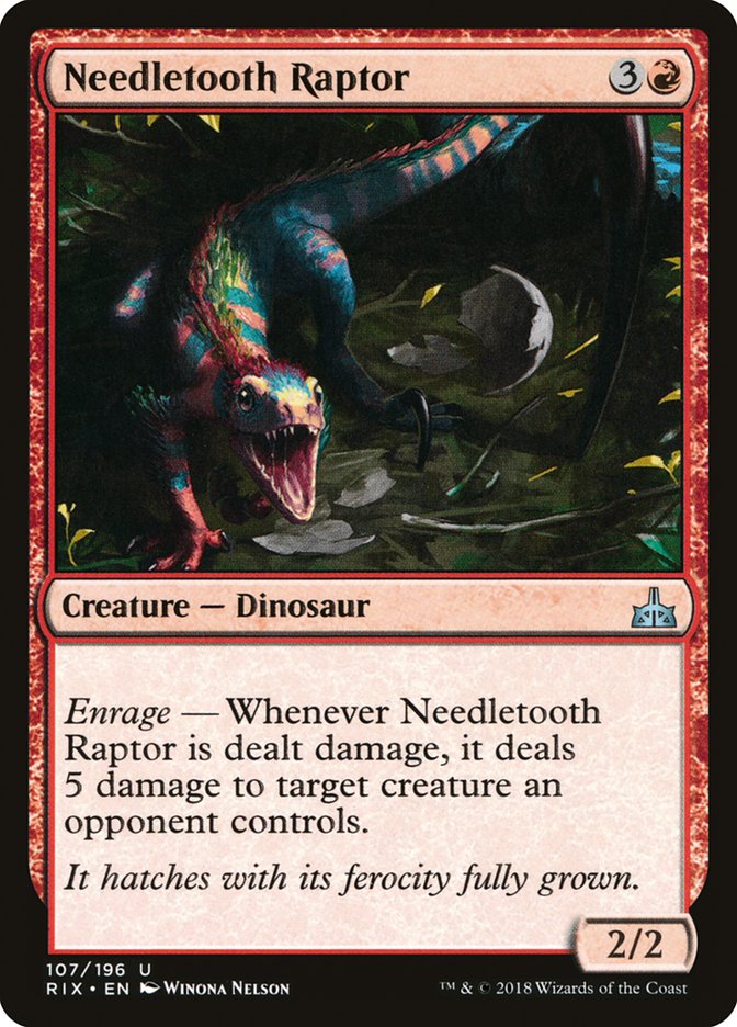 Needletooth Raptor [Rivals of Ixalan] | Chromatic Games