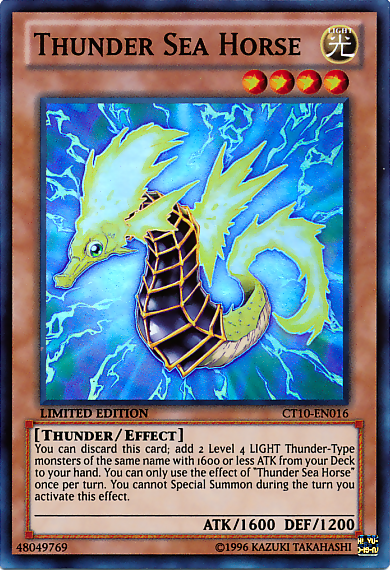 Thunder Sea Horse [CT10-EN016] Super Rare | Chromatic Games