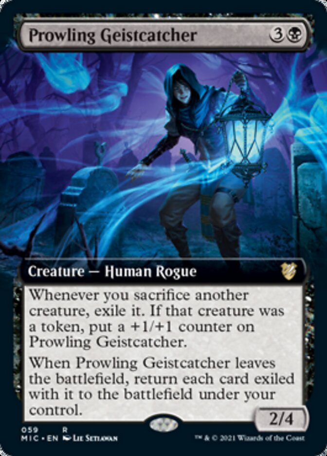 Prowling Geistcatcher (Extended Art) [Innistrad: Midnight Hunt Commander] | Chromatic Games