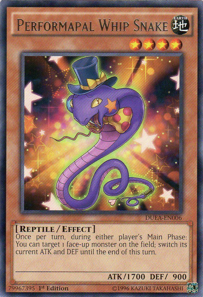 Performapal Whip Snake [DUEA-EN006] Rare | Chromatic Games