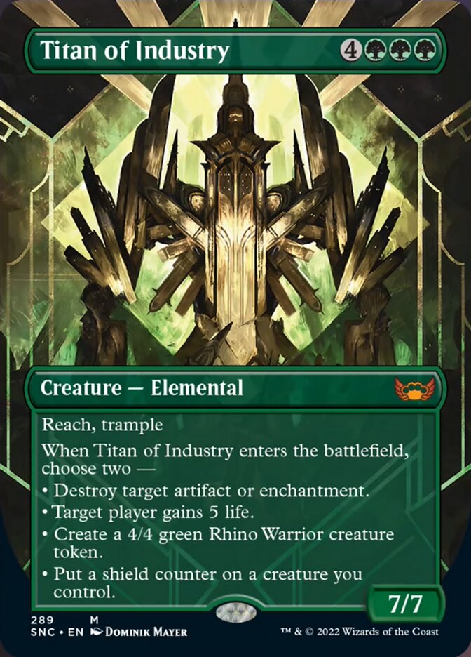 Titan of Industry (Borderless Alternate Art) [Streets of New Capenna] | Chromatic Games