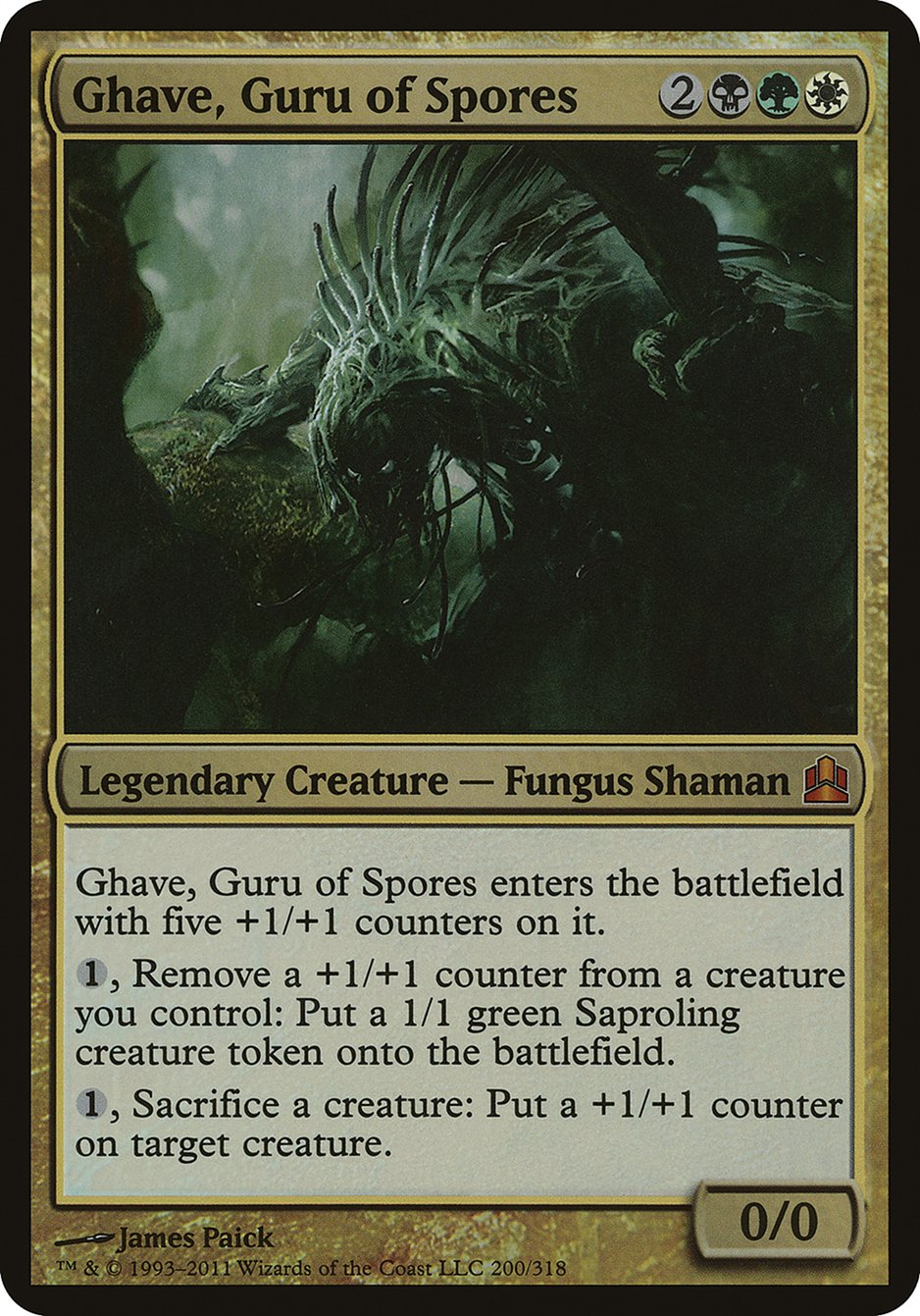 Ghave, Guru of Spores (Oversized) [Commander 2011 Oversized] | Chromatic Games