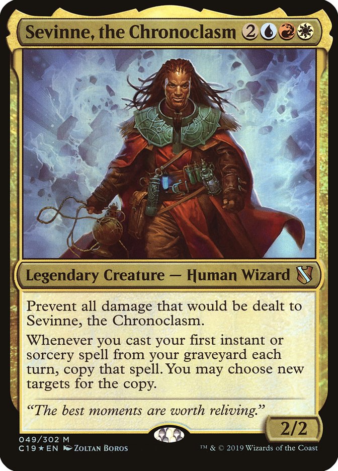 Sevinne, the Chronoclasm (Oversized) [Commander 2019 Oversized] | Chromatic Games